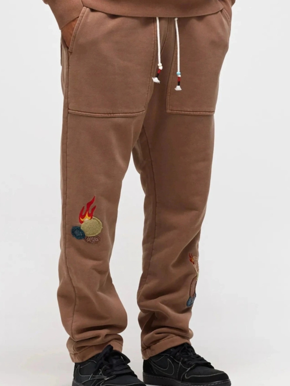 Sz XL Nike Air Jordan x Cactus Jack Jogger Pants Mens Brown Fleece Travis Scott